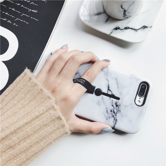 NEW iPhone Max/XR/XS/X/7/8/Plus Marble Holder Case - Picture 3 of 8